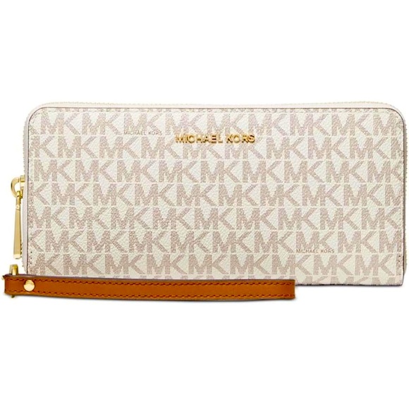 MICHAEL Michael Kors Handbags - Michael Kors Jet Set Travel Continental Vanilla Large Wallet